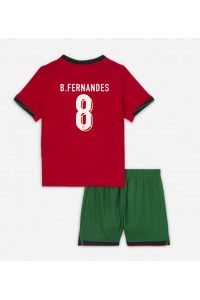 Portugal Bruno Fernandes #8 Babytruitje Thuis tenue Kind EK 2024 Korte Mouw (+ Korte broeken)